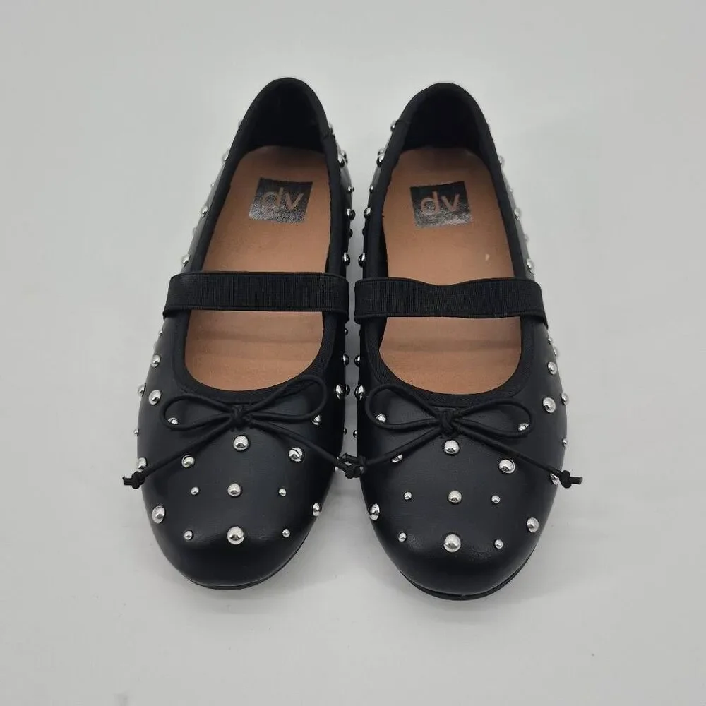 Dolce Vita Girls Mayla Mary Jane Flats Black Size 1